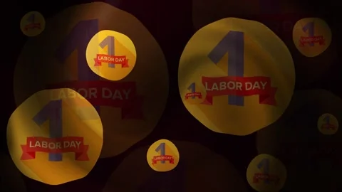 Labor Day Loop Animation Stock Footage 309513384