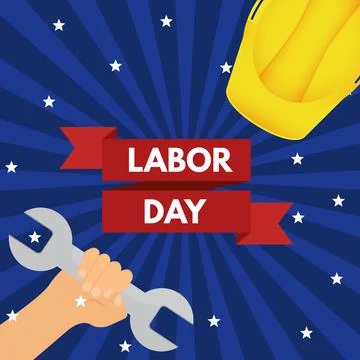 Labor Day Poster background. Vector Illustration. EPS10 Stock Illustration