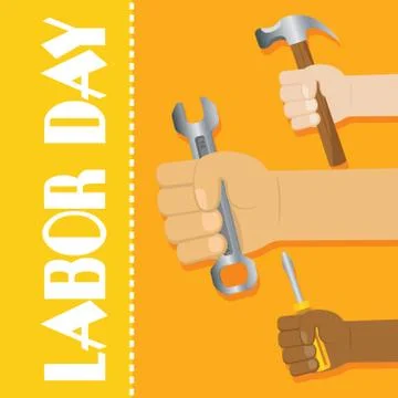 Labor day poster Stock Illustration