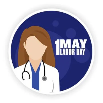Labor day poster Illustrazione stock