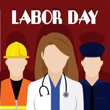 Labor day poster Stock Illustration