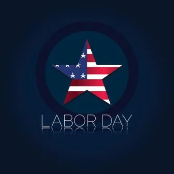 Labor day poster Illustrazione stock
