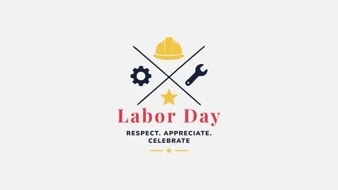 Labor Day Respect Appreciation Worker Design 库存插图