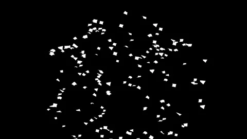 Labor day, USA confetti explosion on green, black, white screen and falling down Stock Footage 278834579