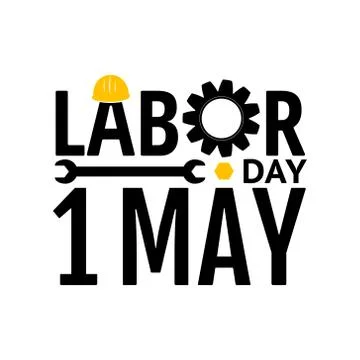 Labor day vector design elements icon label badge Illustrazione stock