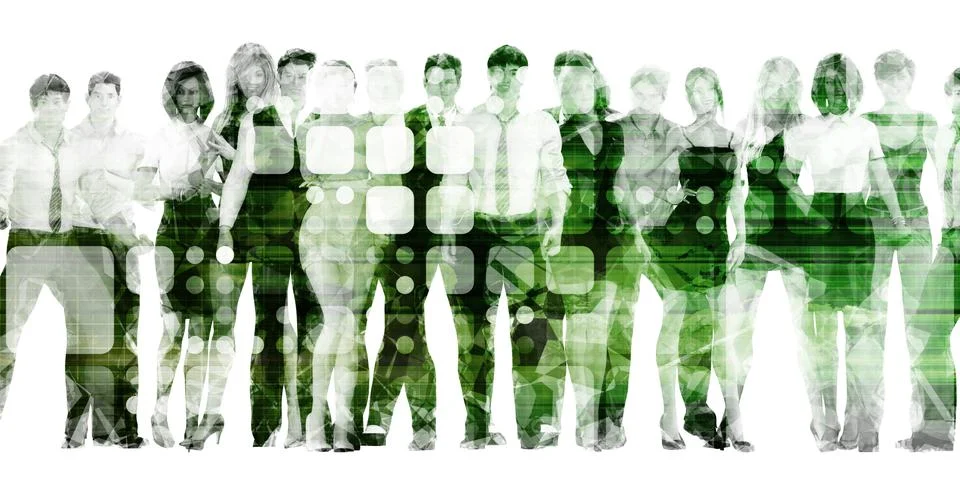 Labor Force Stock Illustration