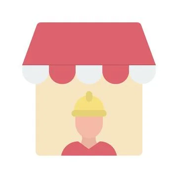 Labor Market icon vector image. Stock Illustration