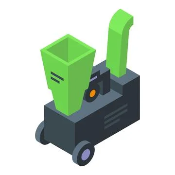 Labor tool work icon isometric vector. Garden new shredder Stock Illustration