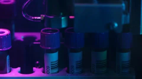 Laboratory analysis of biological materials Stock Footage