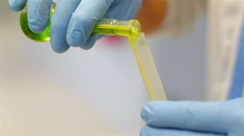 Laboratory analyzing milk. 스톡 동영상 62559463