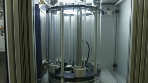 Laboratory and equipment Vídeo Stock 123779817