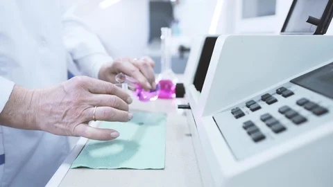 Laboratory apparatus for fermentation Stock Footage 85536636