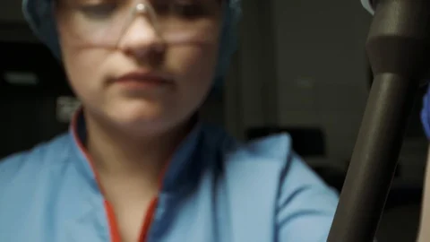 Laboratory Assistant Dripping Sample For Analysis. Video stock 120192573