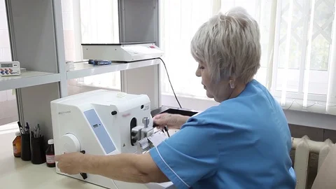 The laboratory assistant performs research in the pathological anatomy Stock Footage 94763800