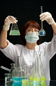 Laboratory assistant Stock Photos