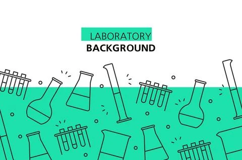 Laboratory background Stock Illustration