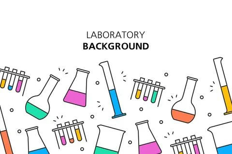 Laboratory background Stock Illustration