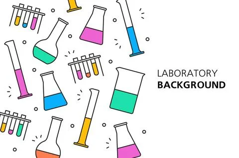 Laboratory background Illustrazione stock