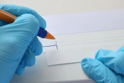 Laboratory basic tools and lateral flow Stock Photos