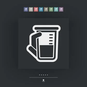 Laboratory beaker Illustrazione stock