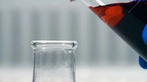 Laboratory Beaker In Scientist Hand Stock Footage 101831190