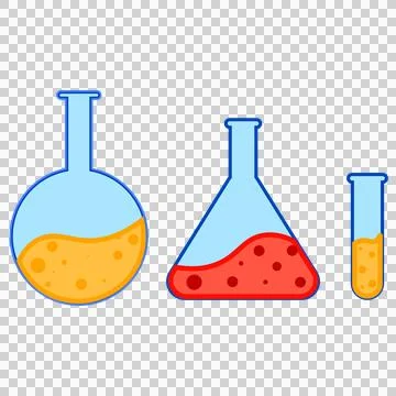 Laboratory Beaker Set Stock Illustration