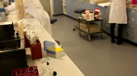 Laboratory biohazardous waste Video stock 8978372