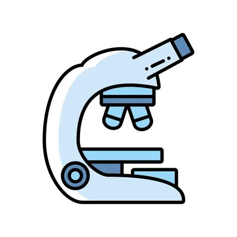 Laboratory biology microscope Illustrazione stock