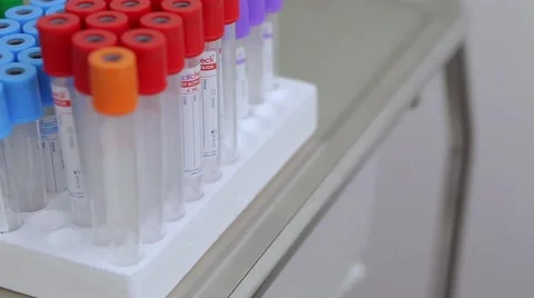 Laboratory for blood donation Stock Footage 56568372