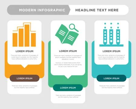 Laboratory, book, diagnostics infographic Stock Illustration