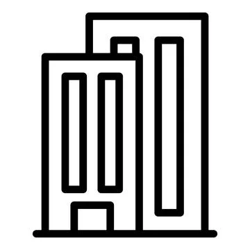 Laboratory building icon outline vector. Modern city Ilustración de archivo
