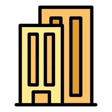 Laboratory building icon vector flat Ilustración de archivo