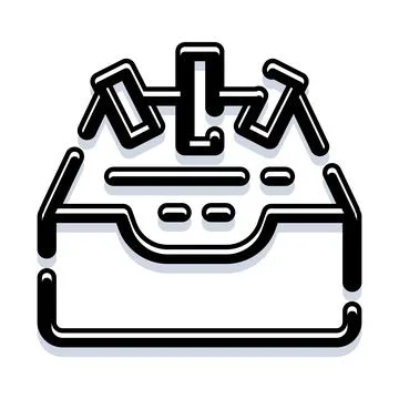 Laboratory centrifuge machine processing samples in research Illustration