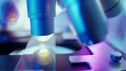 Laboratory Chemist Analyzing Chemical Samples With Advanced Technology at Stock Footage 281313149
