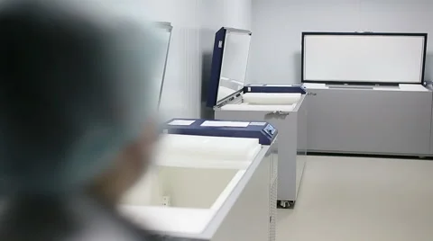 Laboratory cold storage Stock Footage 59663962