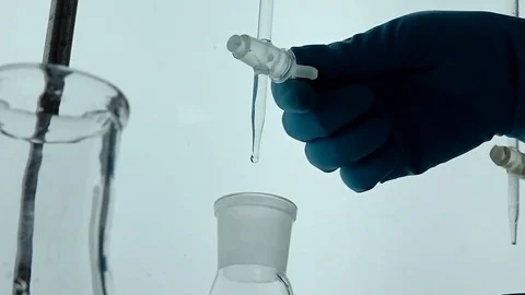 Laboratory, cones, reagents Видео 75403693
