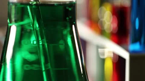 Laboratory CSI 41 dolly Stock Footage
