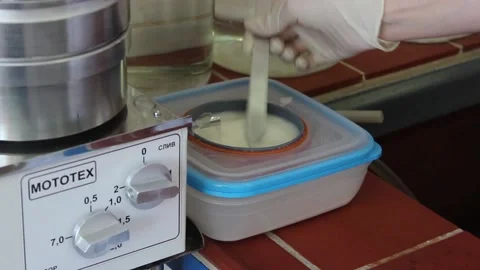 Laboratory for determining the virus, pandemic. Stock Footage 128374727