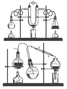 Laboratory devices Stock-Illustration