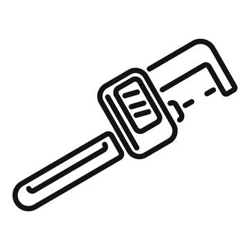 Laboratory digital micrometer icon outline vector. Number scale precise Stock Illustration