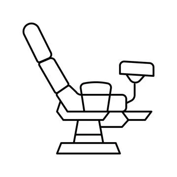 Laboratory digital microscope line icon vector illustration Illustrazione stock