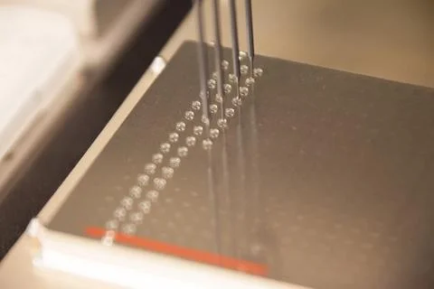 Laboratory DNA samples load to plate for PCR analysis Stock Photos