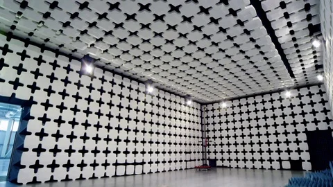 Laboratory of electromagnetic compatibility. testing center Stock Footage 78337048