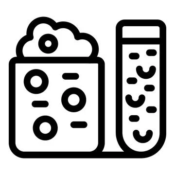 Laboratory equipment analyzing sample in test tube for scientific research Stock Illustration