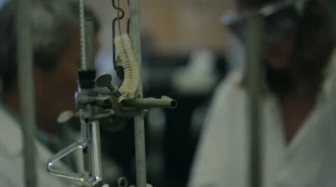 Laboratory equipment hanging Video stock 37993834