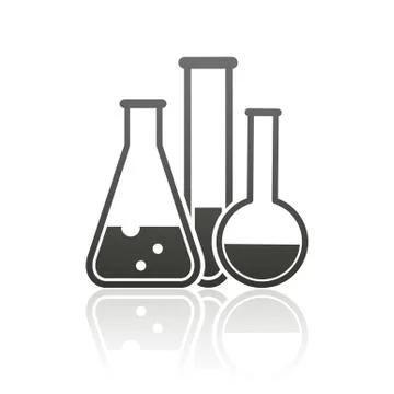 Laboratory equipment icon Stock Illustration