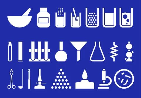 Laboratory equipment Stock Illustration