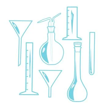 Laboratory Equipment Stock Illustration