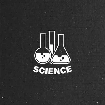 Laboratory equipment label Stock Illustration