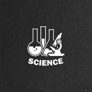 Laboratory equipment label Stock Illustration